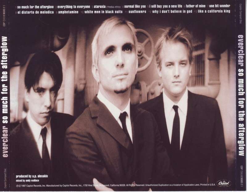 EVERCLEAR - So much for the afterglow (CD) CDP 7243 8 36503 2 3 (FREE BULK SHIPPING)