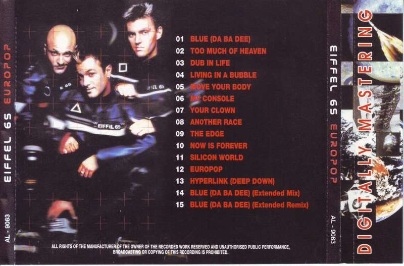 EIFFEL 65 - Europop  AL-9063 EX