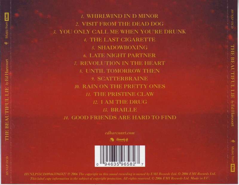 ED HARCOURT - The beautiful lie (CD) HVNLP 55CD NM