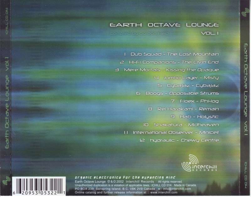 EARTH OCTAVE LOUNGE - Vol.1 (CD) ICHILL CD 014 EX