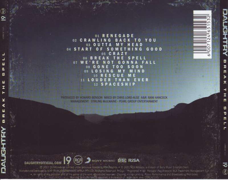 DAUGHTRY - Break the spell (CD) CDRCA 7335 NM