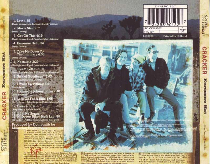 CRACKER - Kerosene hat (CD)  CDVUS 67 NM-
