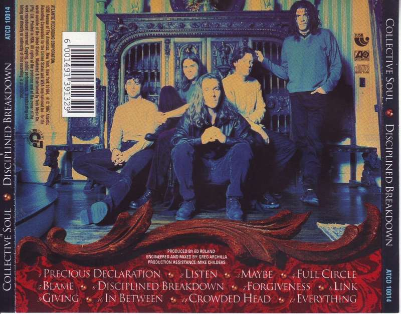 COLLECTIVE SOUL - Disciplined breakdown (CD)  ATCD 10014 NM