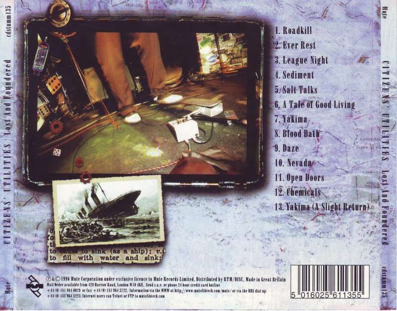CITIZENS` UTILITIES - Lost and foundered cdstumm 135 EX (R25 SALE)