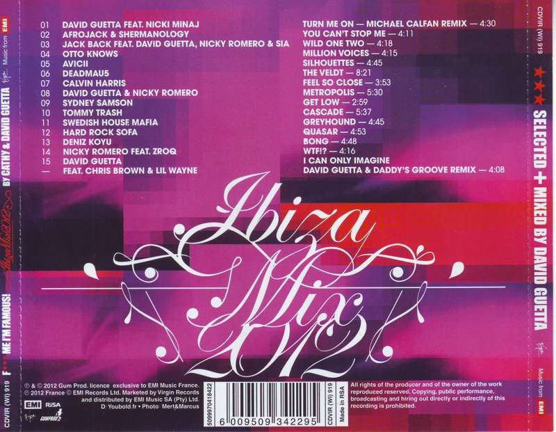 CATHY and DAVID GUETTA -  F*** me I`m famous CDVIR (WI) 919 NM