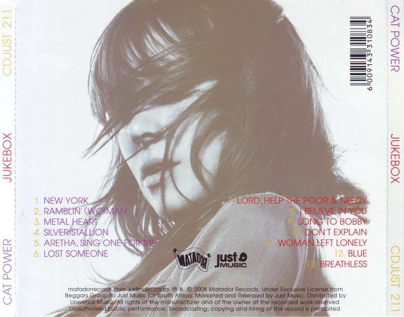 CAT POWER - Jukebox CDJUST 211 NM-