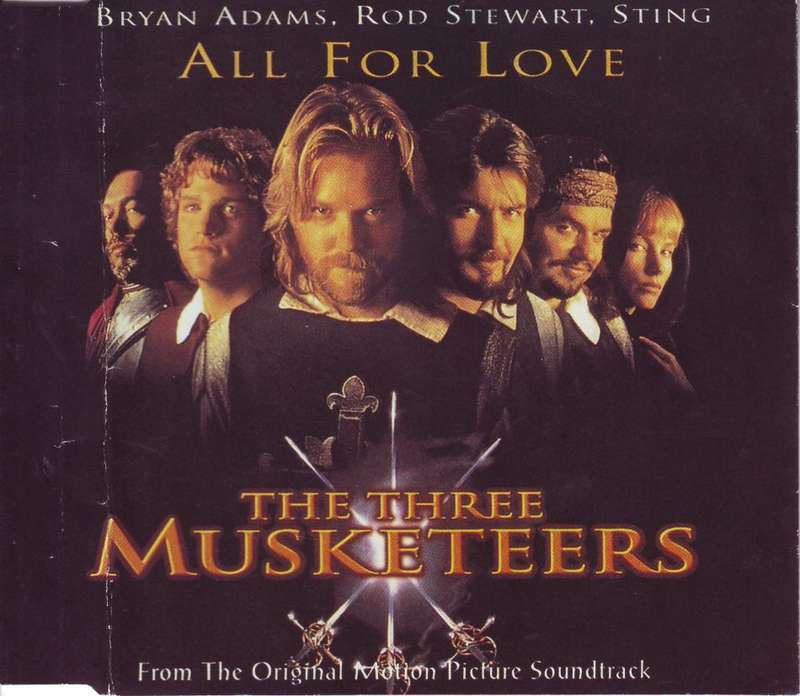Bryan Adams, Rod Stewart, Sting - All for Love CD Single MAXCD 002