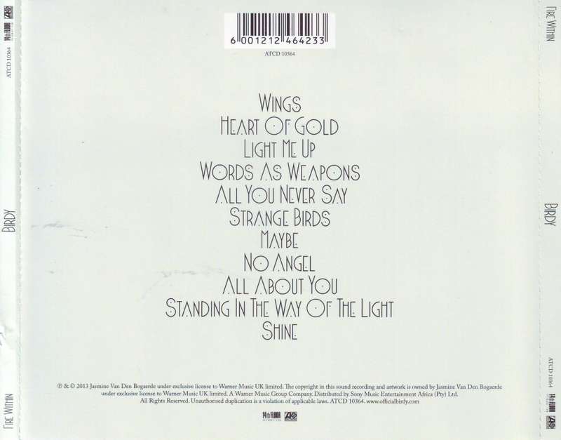 BIRDY - Fire within (CD) ATCD 10364 NM