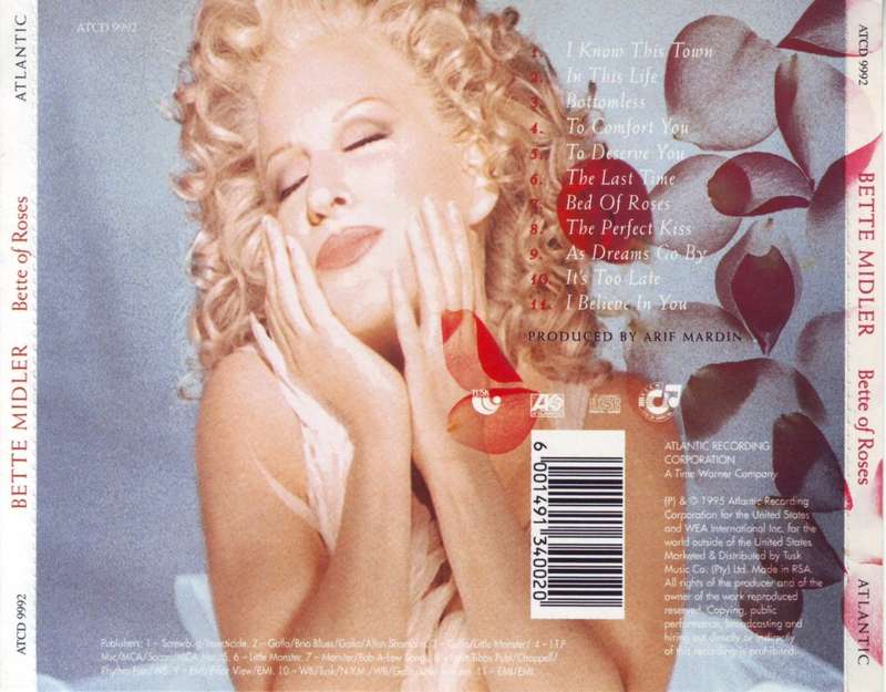 BETTE MIDLER - Bette of roses ATCD 9992 NM-