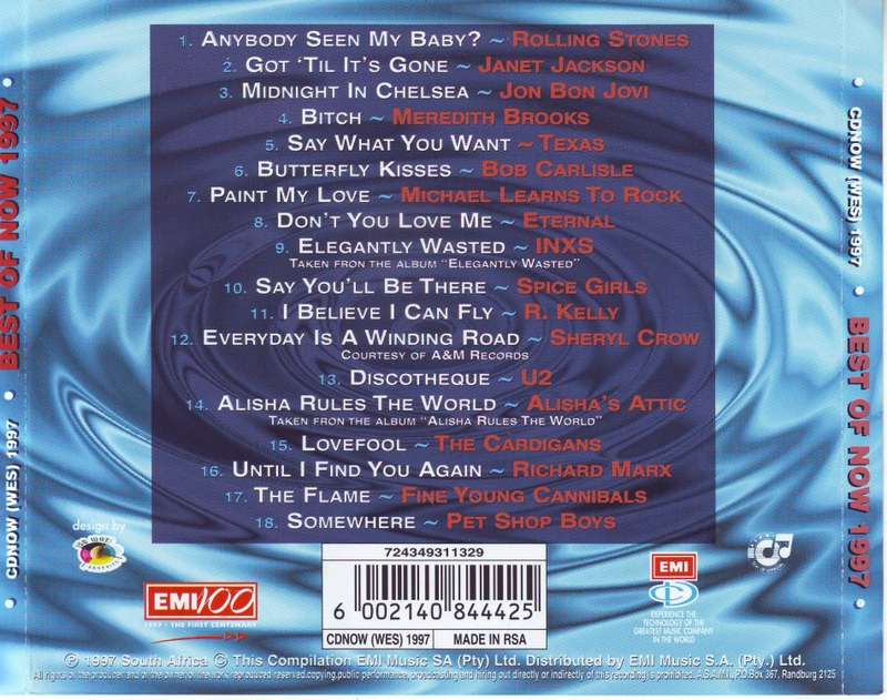 BEST OF NOW 1997 (SA) - Compilation CDNOW (WES) 1997