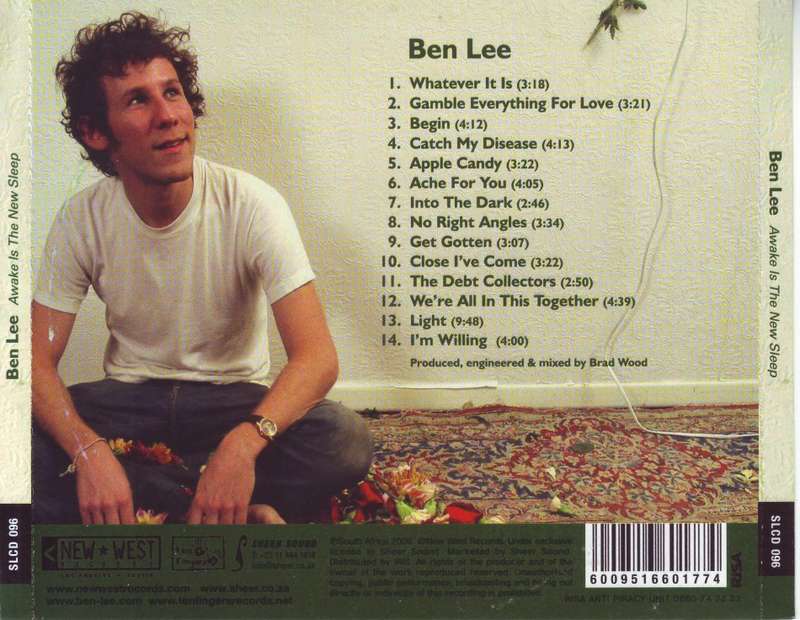 BEN LEE - Awake is the new sleep (CD) SLCD 096 EX