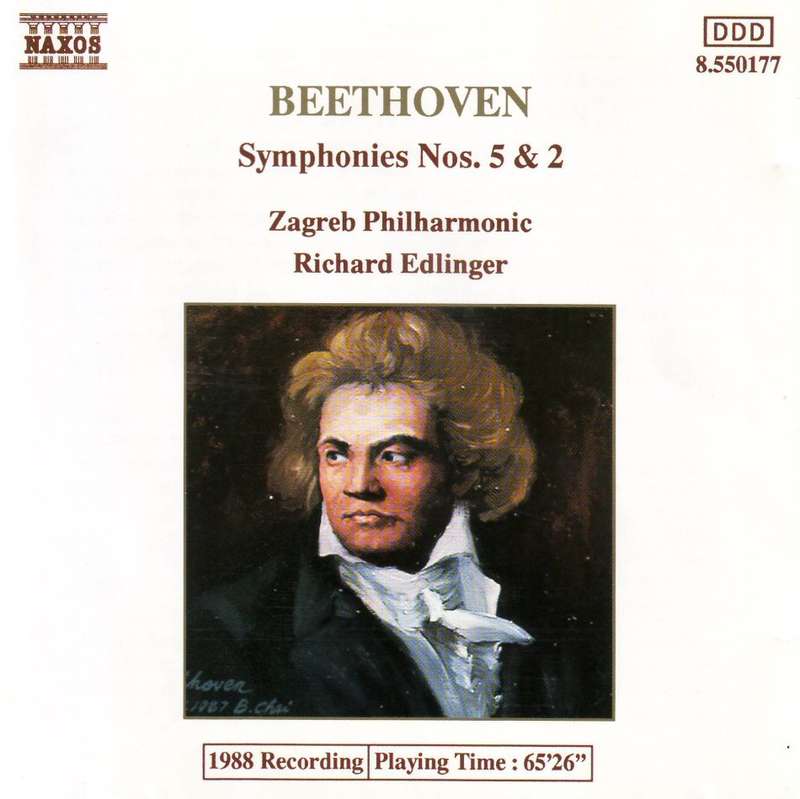 BEETHOVEN - Symphonies No 5 and 2  Naxos 8.550177 NM (R25 SALE)