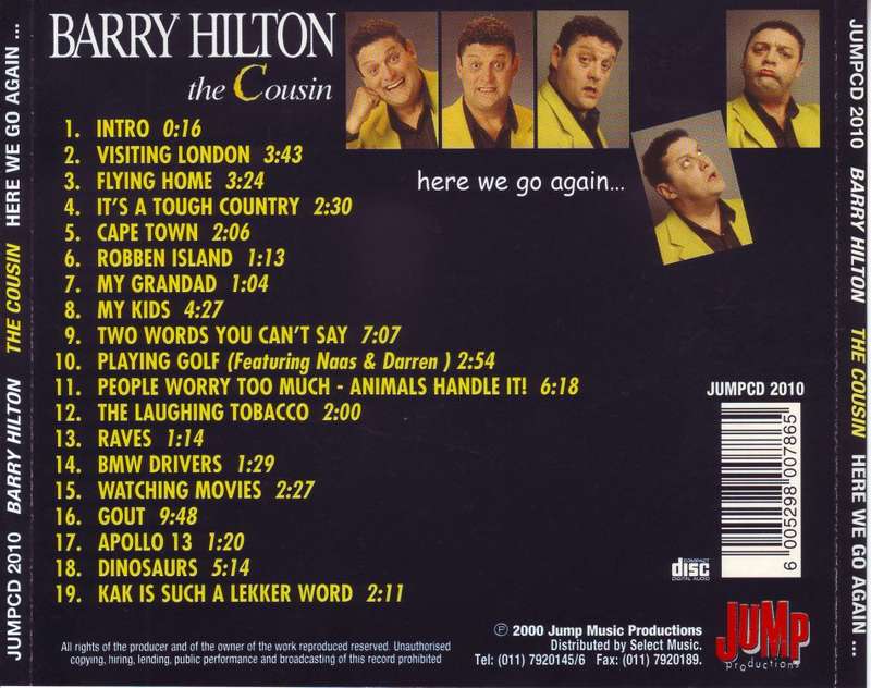 BARRY HILTON - The cousin: here we go again JUMPCD 2010 NM (R25 SALE)