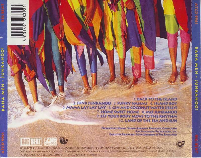 BAHA MEN - Junkanoo!  (CD)  ATCD 9961 EX (R25 SALE)
