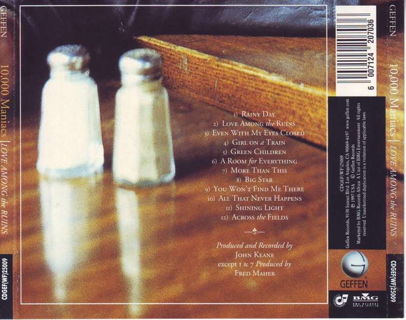 10,000 MANIACS - Love among the Ruins (CD) CDGEF (WF) 25009 EX