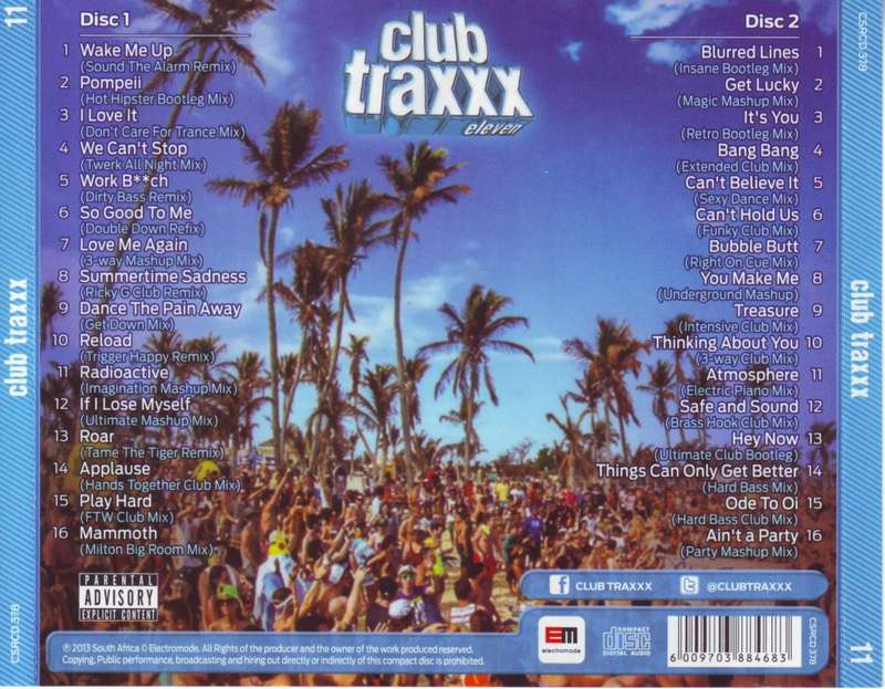 CLUB TRAXXX ELEVEN - Compilation (double CD) CSRCD 378 NM- (R25 SALE)