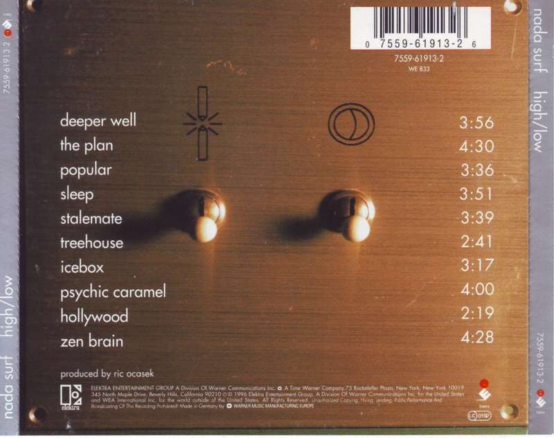 NADA SURF - High/low (CD) 7559-61913-2 NM