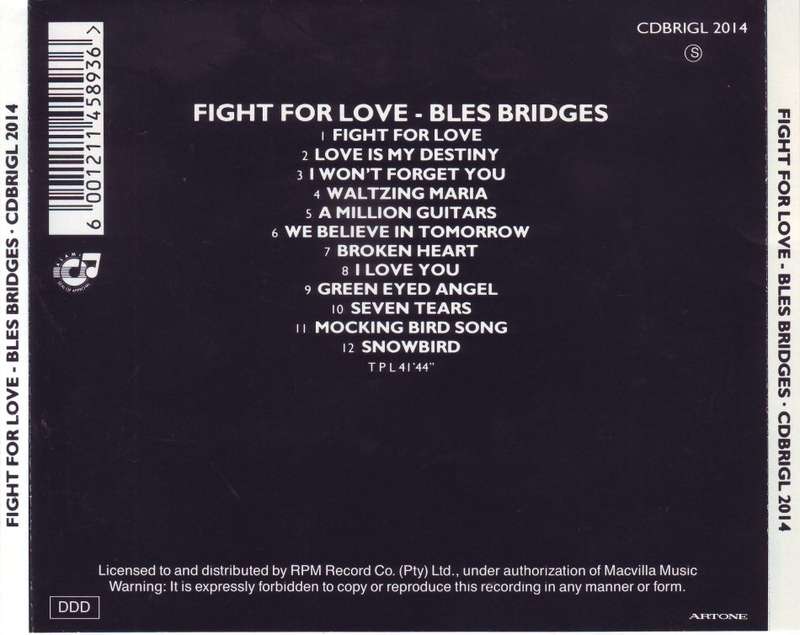 BLES BRIDGES - Fight for love CDBRIGL 2014 (FREE BULK SHIPPING)