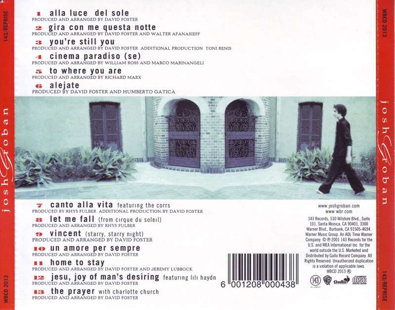 JOSH GROBAN - Josh Groban (CD) WBCD 2013 EX