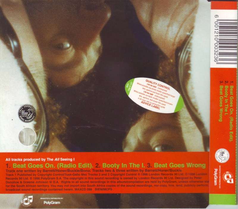 THE ALL SEEING I - Beat goes on (CD single) MAXCD 088 NM-