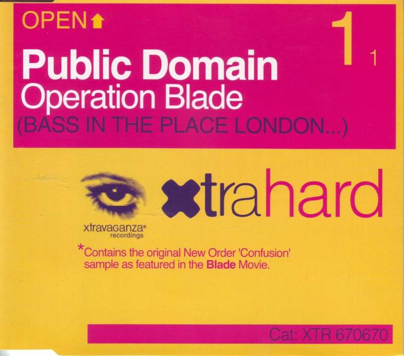 PUBLIC DOMAIN - Operation blade (bass in the place..) (CD single) XTR 670670 EX (FREE BULK SHIPPING)