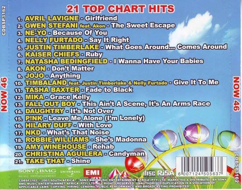 NOW 46 (SA) - Compilation (CD) CDBSP3162 NM