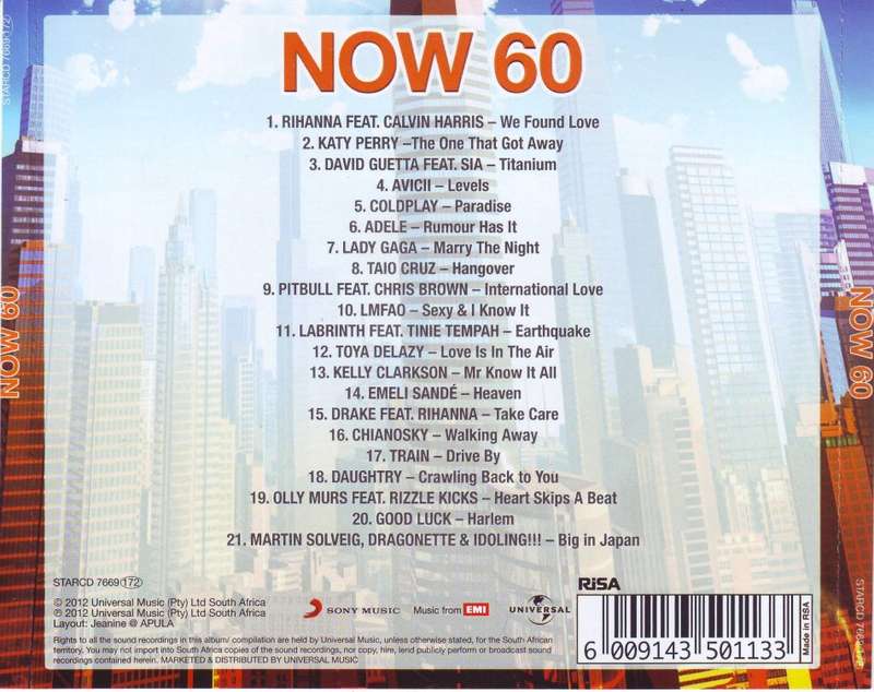 NOW 60 (SA) - Compilation (CD) STARCD 7669 NM
