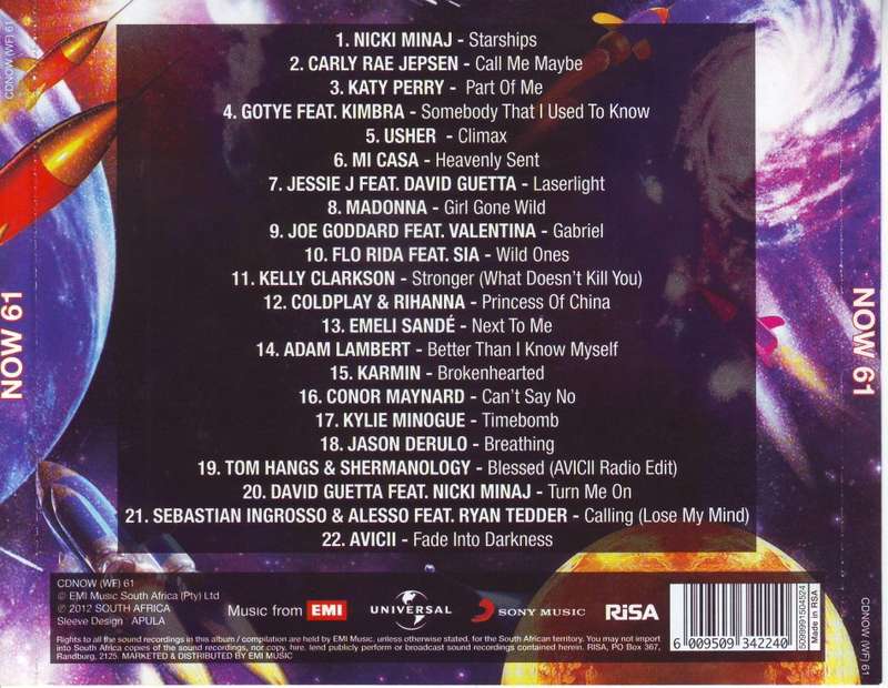 NOW 61 (SA) - Compilation (CD) CDNOW (WF) 61 NM