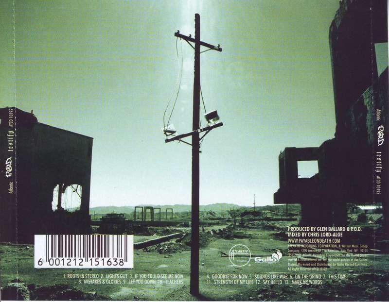 P.O.D. - Testify (CD) ATCD 10192 NM