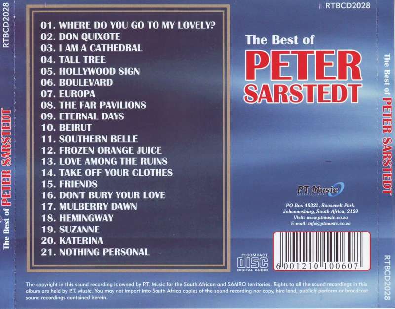 PETER SARSTEDT - The best of (CD) RTBCD 2028 EX