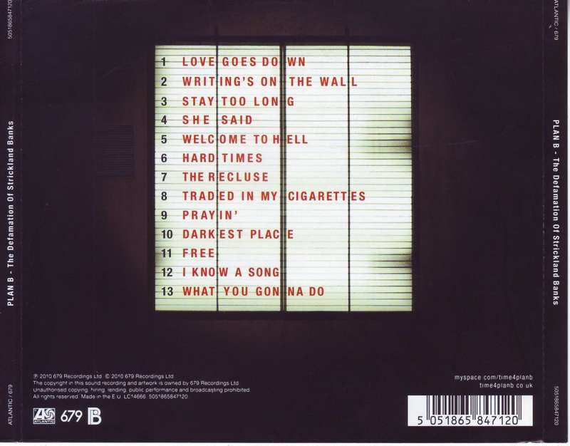 PLAN B - The Defamation Of Strickland Banks (CD) 5051865847120 NM