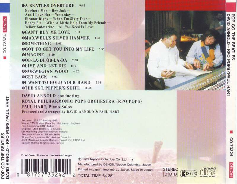 ROYAL PHILHARMONIC POPS ORCHESTRA - Pop Go The Beatles (CD)  CO-73324 NM