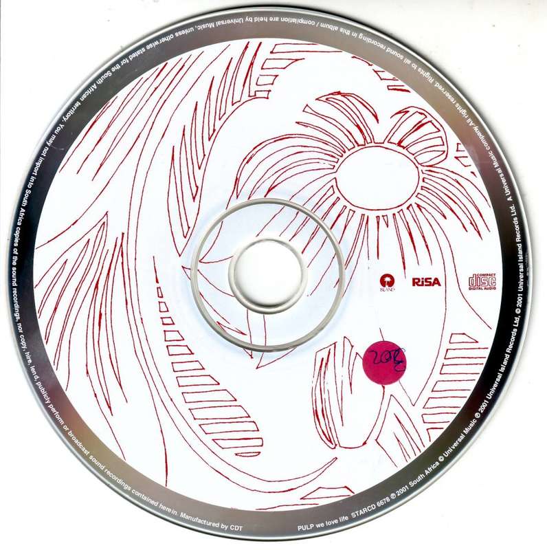 PULP -  We love life (CD, small sticker on disc) STARCD 6678 EX