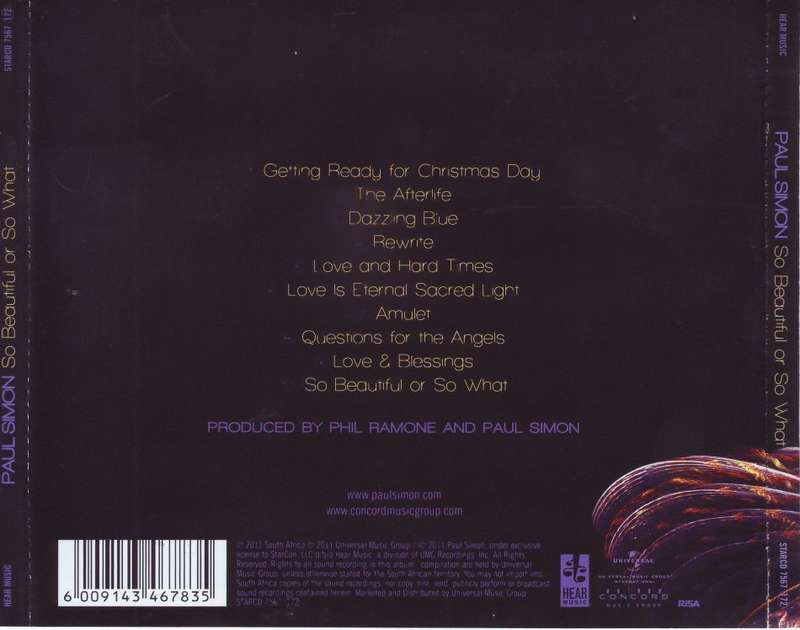 PAUL SIMON - So beautiful or so what  (CD) STARCD 7567 NM