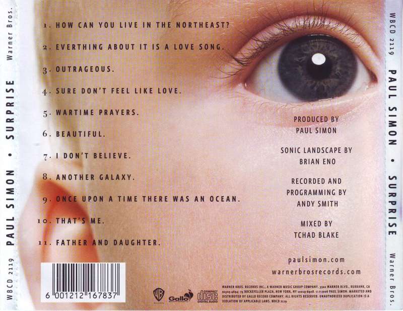 PAUL SIMON - Surprise (CD) WBCD 2119 NM-