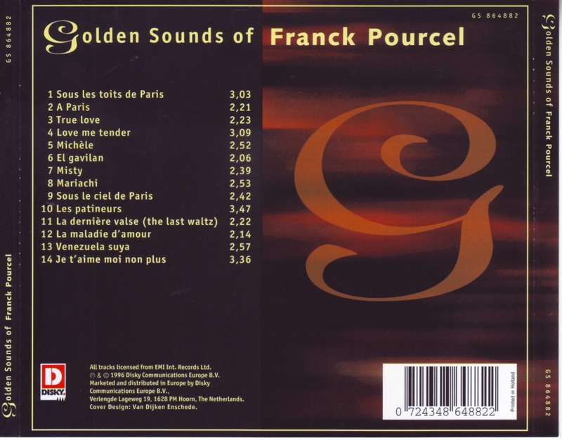 FRANCK POURCEL - The golden sounds of Franck Pourcel (CD) GS 864882 NM