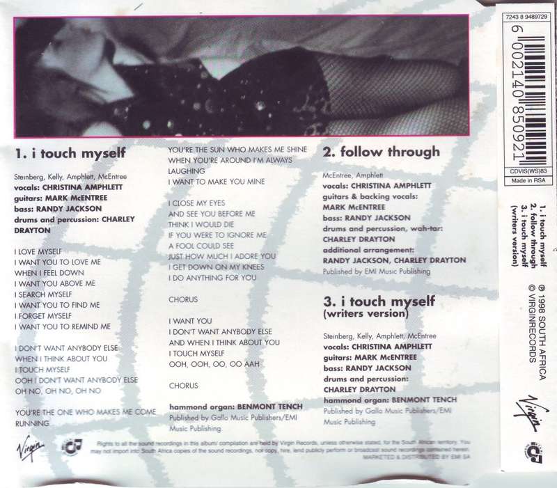 DIVINYLS - I touch myself (CD single) CDVIS (WS) 83 EX