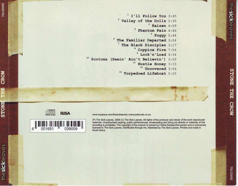 THE SICK LEAVES - Stone the crow (CD)  TSLCD 002 NM (R30 SALE) (FREE BULK SHIPPING)