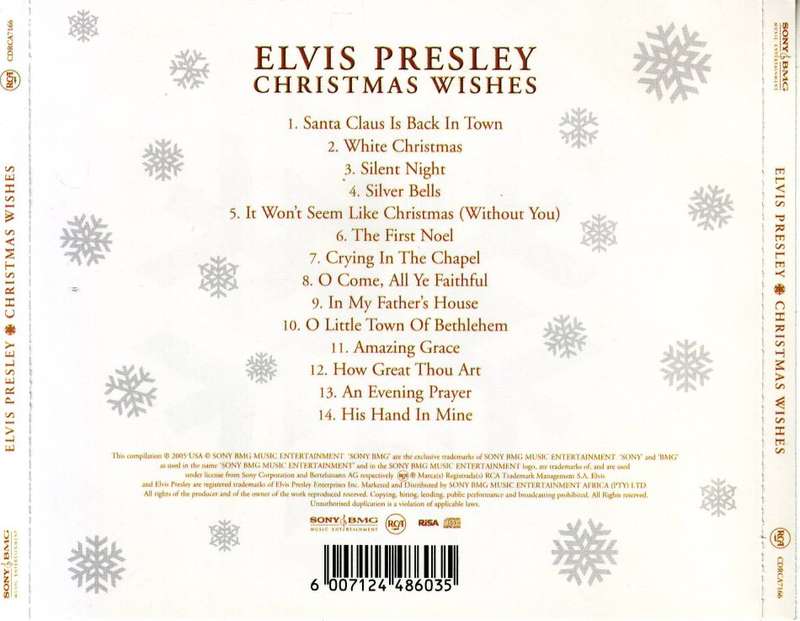 ELVIS PRESLEY - Christmas wishes (CD) CDRCA7166 (FREE BULK SHIPPING)
