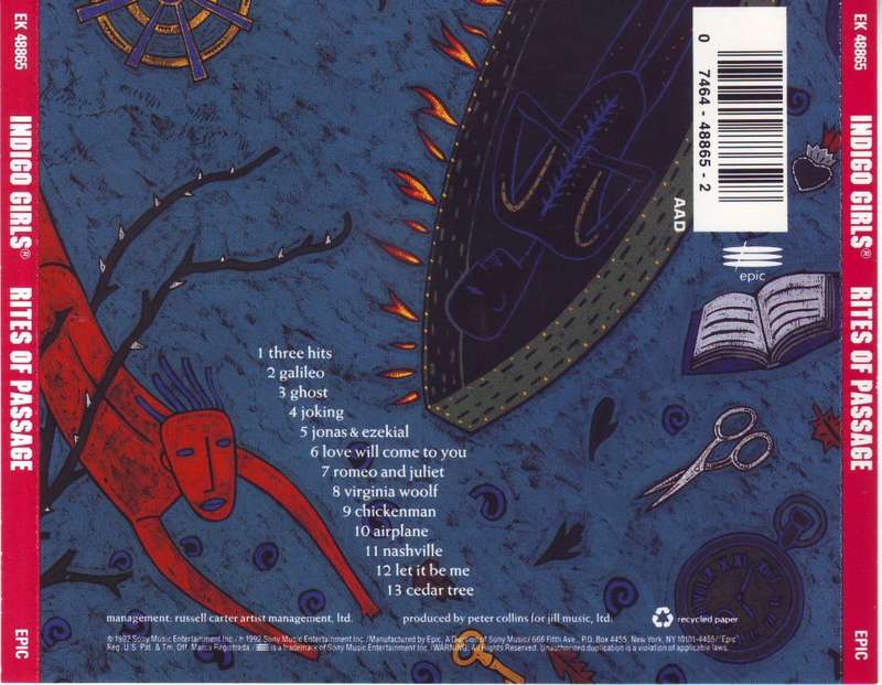 INDIGO GIRLS - Rites of passage (CD) EK 48865 NM