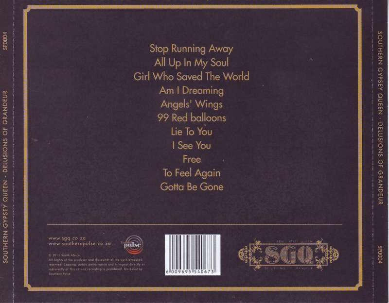 SOUTHERN GYPSEY QUEEN - Delusions of grandeur (CD, signed) SP0004 NM