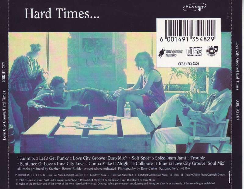 LOVE CITY GROOVE - Hard times (CD) CCBK (FC) 7379 VG