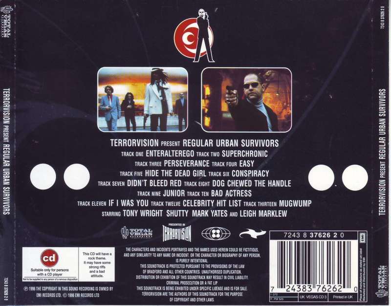 TERRORVISION - Regular urban survivors (CD) 7243 8 37626 2 0 NM