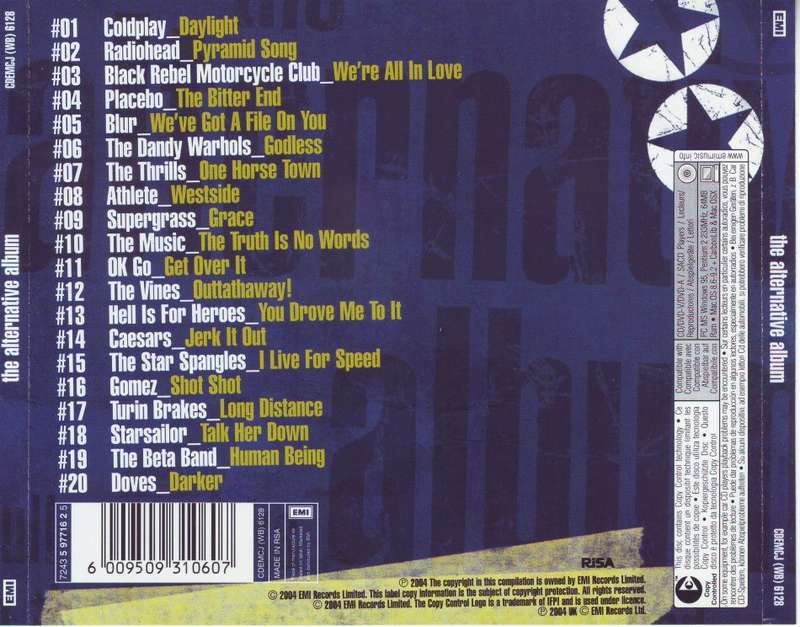 THE ALTERNATIVE ALBUM VOL.2 - Compilation (CD)  CDEMCJ (WB) 6128 NM-