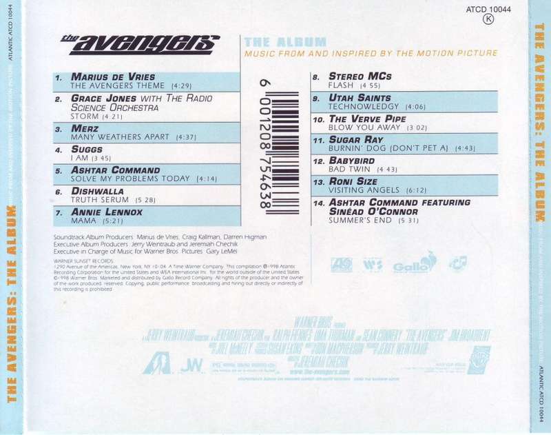 THE AVENGERS: THE ALBUM - Music from  the motion picture (CD) ATCD 10044 K NM-