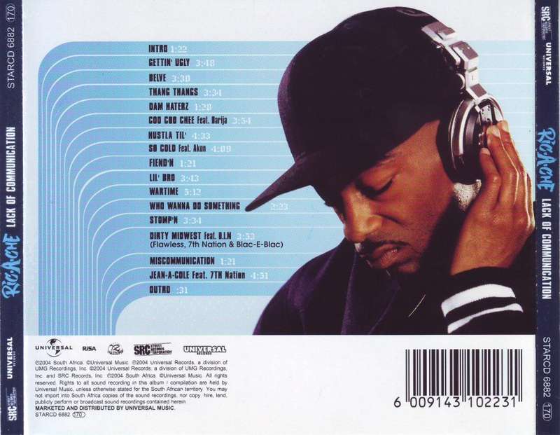 RIC-A-CHE  - Lack of communication (CD) STARCD 6882 NM (R25 SALE)