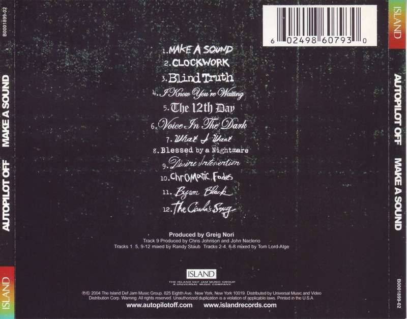 AUTOPILOT OFF - Make a sound (CD) B0001899-02 NM