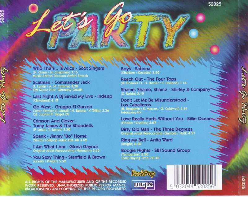 LET`S GO PARTY - Compilation (CD) 52025 NM- (R25 SALE)