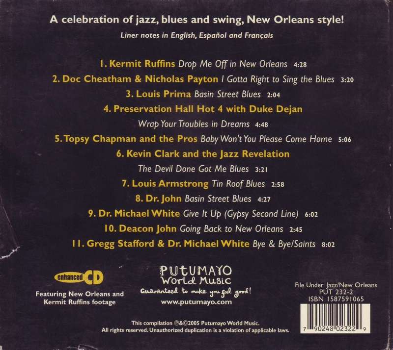 PUTUMAYO PRESENTS - New Orleans (CD, digipak) PUT 232-2 NM (FREE BULK SHIPPING)