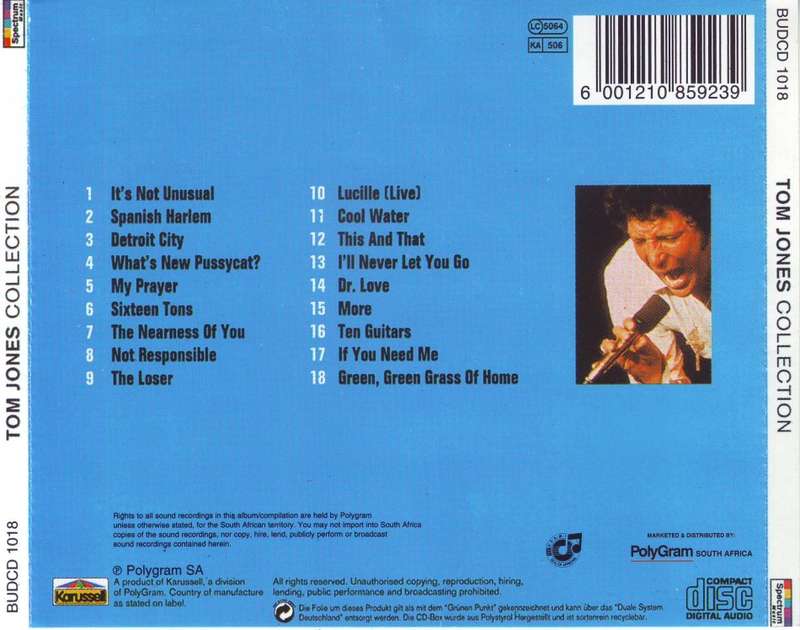 TOM JONES - Collection (CD) BUDCD 1018 EX